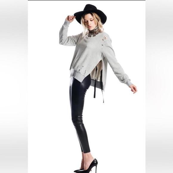 Pam & Gela Faux Leather pants  size P - Picture 1 of 8